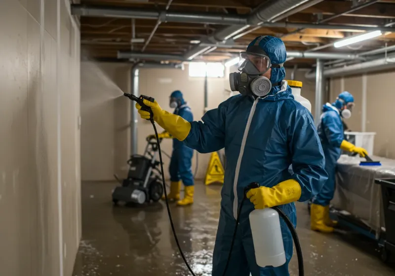 Basement Sanitization and Antimicrobial Treatment process in Yuma County, CO