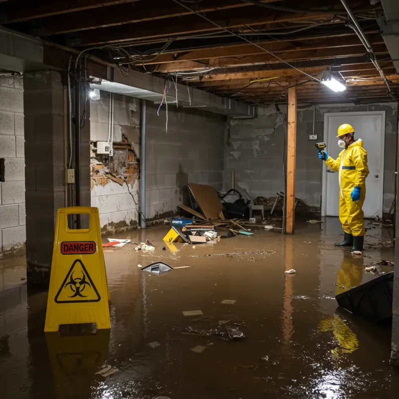 Flooded Basement Electrical Hazard in Yuma County, CO Property