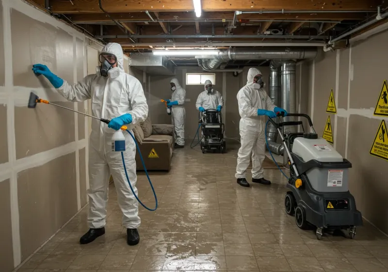 Basement Moisture Removal and Structural Drying process in Yuma County, CO